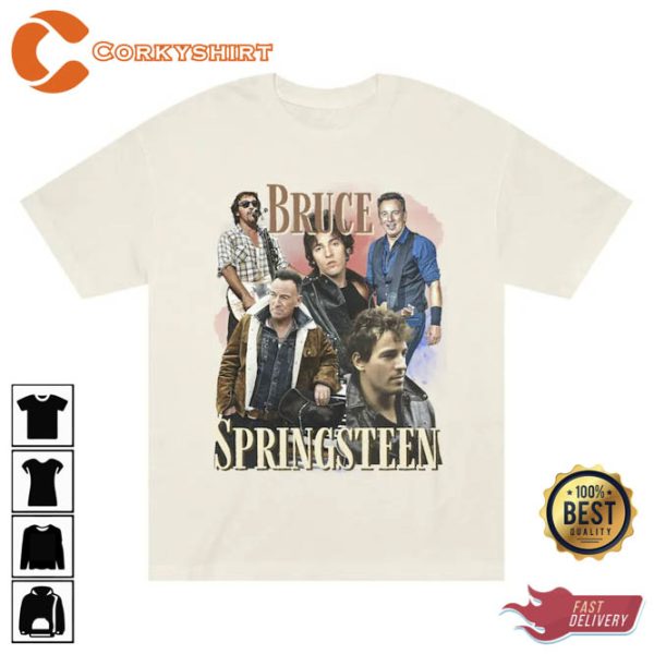 Bruce Springsteen Bootleg 90s Vintage Classic Rock Music Retro T shirt