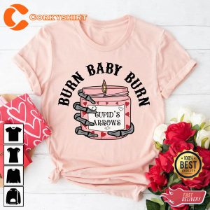 Burn Babyy Burn Candle Cupid’s Arrows Unisex Shirt