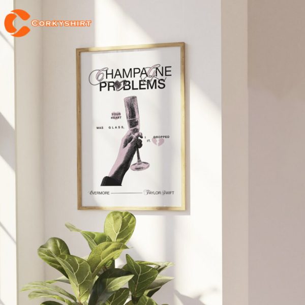 CHAMPAGNE PROBLEMS Poster Evermore Album Home Decor