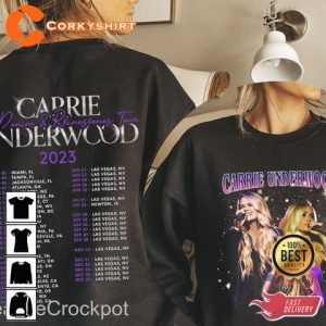 Carrie Underwood Denim And Rhinestones Tour 2023 Double Sided Unisex T-Shirt