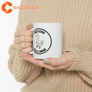 Certified Silly Goose Meme Gift For Coworker White Glossy Ceramic Coffee Mug