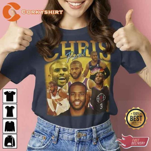 Chris Paul 90s Style Vintage Bootleg Tee