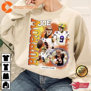 Cincinnati Bengals 90s Vintage Bootleg Design Joe Burrow Shirt