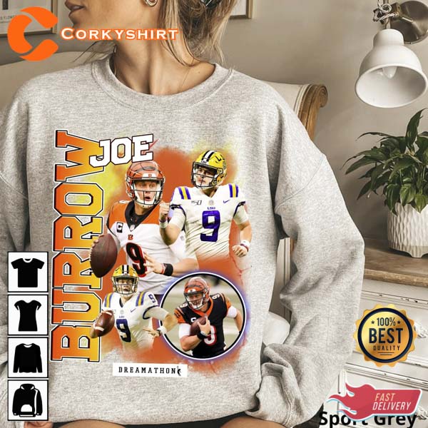 JOE BURROW - Cincinnati Bengals 90s Vintage Bootleg T-Shirt - Bring Your  Ideas, Thoughts And Imaginations Into Reality Today