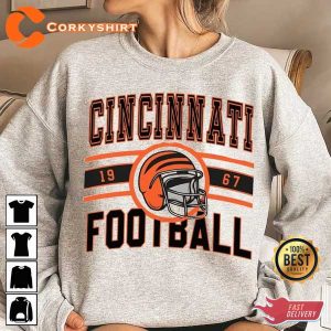 Cincinnati Football Vintage Style Cincinnati Football Colleague Unisex Sweatshirt