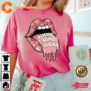 Comfort Colors Gimme Some Sugar Valentines Day T-Shirt