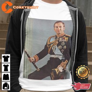 Constantine II The last King of Greece Unisex Graphic T-Shirt Design