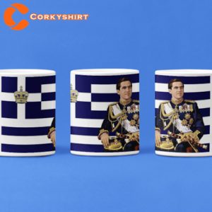 Constantine II of Greece The last King Ceramic Coffee Mug