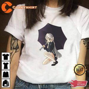 Cool Goth Girl with Umbrella Pastel Goth Style T-Shirt