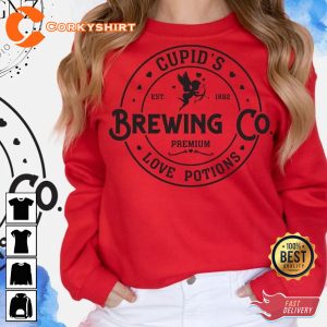 Cupids Brewing Company Valentine’s Day Unisex Graphic Shirt