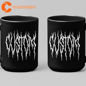 Custom Heavy Metal Bespoke Personalised Death Metal Coffee Mug