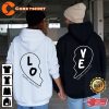 Custom Year Couple Women Valentines Day Love Vibe Hoodie