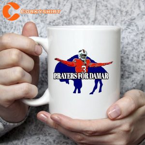 Damar Hamlin Go Fundraiser Ceramic Coffee Mug