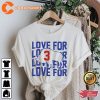 Damar Hamlin Love for 3 Buffalo Bills Strong T Shirt