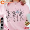 Dancing Skeleton Nurse Valentines Day Registered Unisex T-Shirt