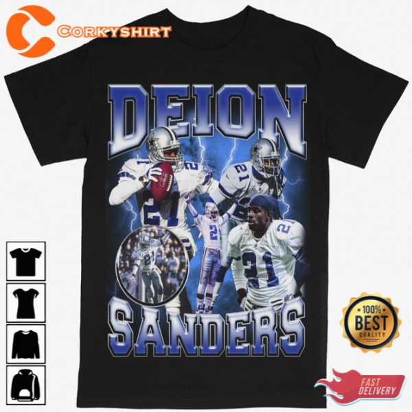 Deion Sanders Dallas Cowboys Football Tee