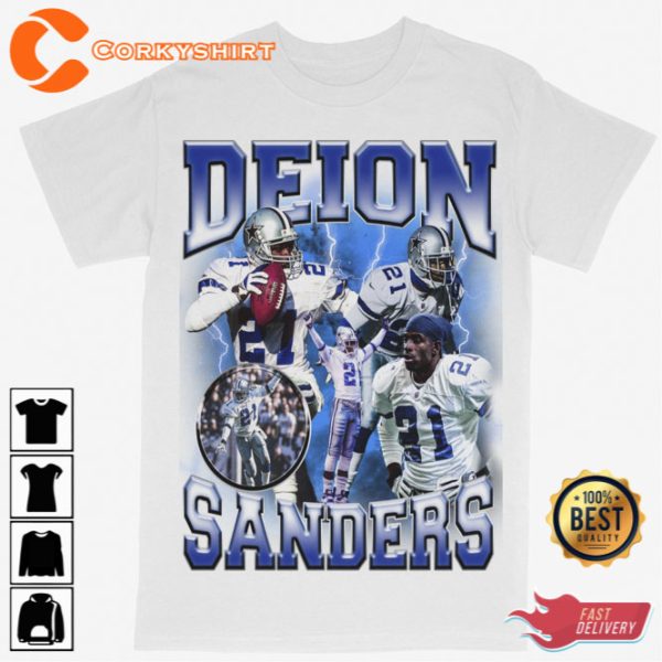 Deion Sanders Dallas Cowboys Football Tee