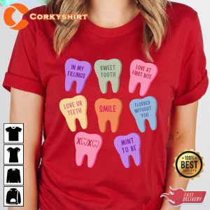Dentist Happy Women Valentines Day Dentist Unisex T-Shirt