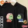 Dinosaur Couples Kawaii Sakura Sasuke Couple Matching Hoodie