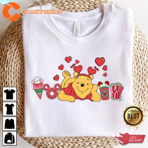 Disney Bear Valentines Day Funny Unisex T-Shirt Design