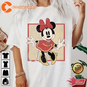 Disney Vintage Minnie Mouse Year Of The Mouse Portrait T-Shirt