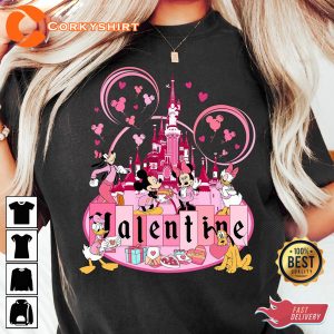 Disneyland Valentines Day Mickey And Friends Unisex T-shirt