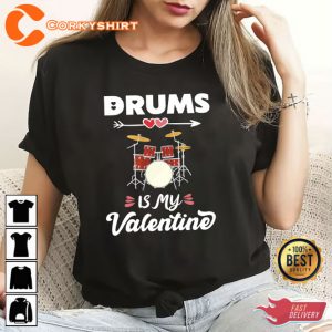 Drums Is My Valentine Essential T-Shirt