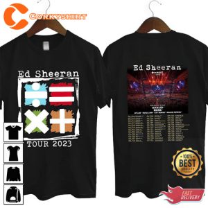 Ed Sheeran 2023 Concert Tour 2 Sides T Shirt