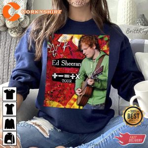 Ed Sheeran + – = ÷ x Tour 2023 Tshirt Design
