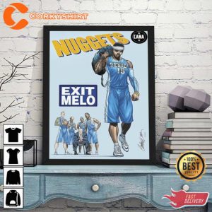 Exit Melo Comic Art Book Canvas Print Vintage Basketball 90s Retro Graphic Comic Rap Poster