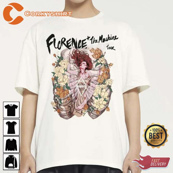 nikkel Tumult Skibform Florence And The Machine Tour Unisex T-Shirt - Corkyshirt