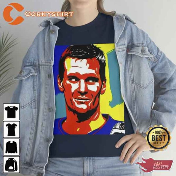 Football Icon Tom Brady Art T-Shirt