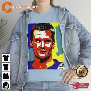 Football Icon Tom Brady Art T-Shirt