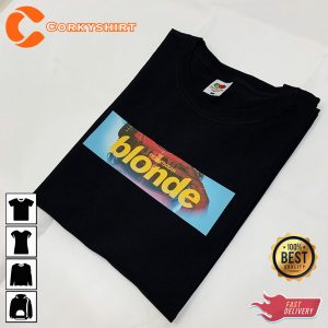 Frank Ocean Blonde Box Logo Print Gift for Fans T-Shirt Design