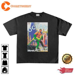 Frank Ocean Blonde Vintage 90's Comic Style Unisex Graphic T-Shirt