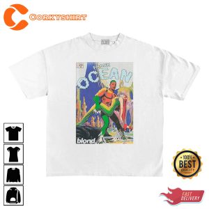 Frank Ocean Blonde Vintage 90's Comic Style Unisex Graphic T-Shirt