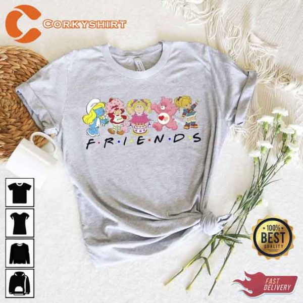 Friends 90s Cartoon T-shirt Design