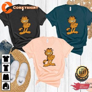 Funny Garfield Cartoon Character Funny Cat Unisex T-Shirt
