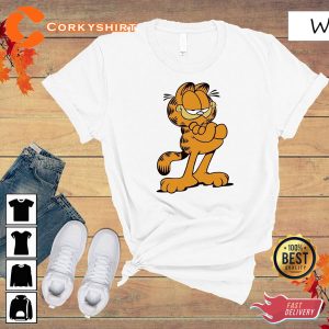 Funny Garfield Cartoon Character Funny Cat Unisex T-Shirt