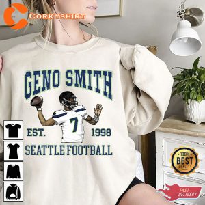 Geno Smith Vintage Sweatshirt Seattle Football Crewneck