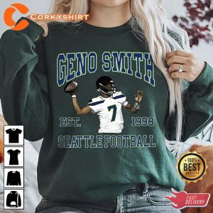 Geno Smith Vintage Sweatshirt Seattle Football Crewneck