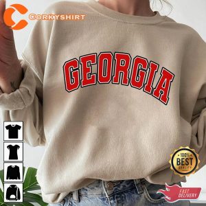 Georgia Bulldogs Football Vintage Style Unisex Georgia Game Day Sweatshirt