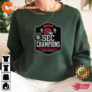 Georgia Bulldogs Undefeated 2023 Sec Champions Football Sweatshirt