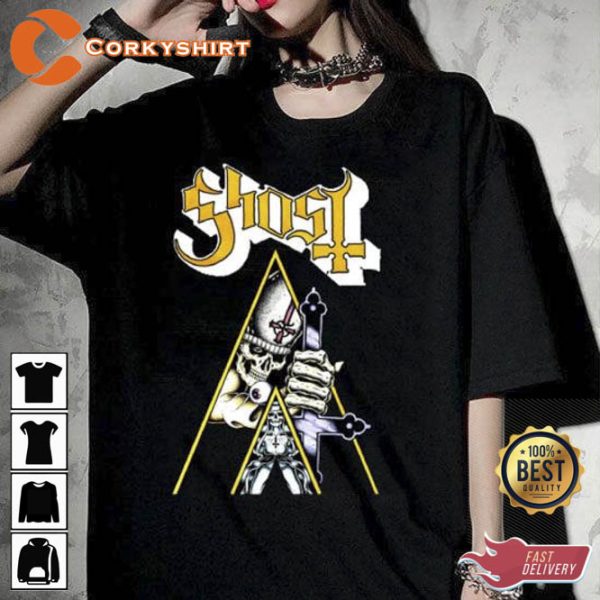 Ghost 2023 T-shirt Metal Ghost Band Tshirt Ghost Tour 2023 t-shirt