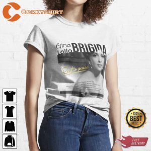 Gina Lollobrigida Golden Age of Hollywood Star T-shirt