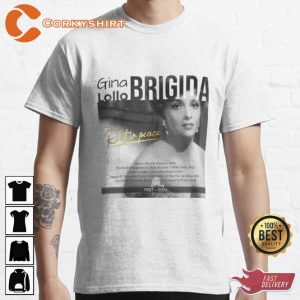 Gina Lollobrigida Golden Age of Hollywood Star T-shirt