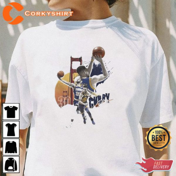 Golden Go Warriors Stephen Curry NBA Signature Shirt