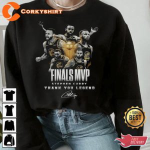 Golden State Warriors Finals MVP Stephen Curry Legend Signature Unisex T Shirt