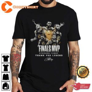 Golden State Warriors Finals MVP Stephen Curry Legend Signature Unisex T Shirt