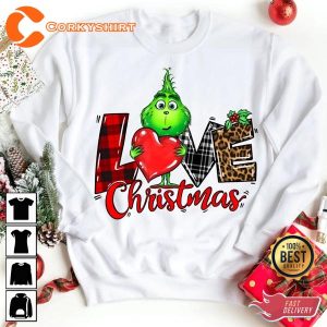 Grinchmas Love Christmas Funny Xmas Valentines Day Unisex Shirt Design
